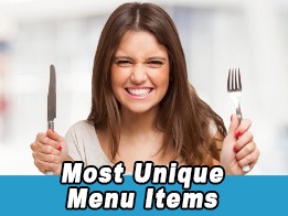 most unique menu items